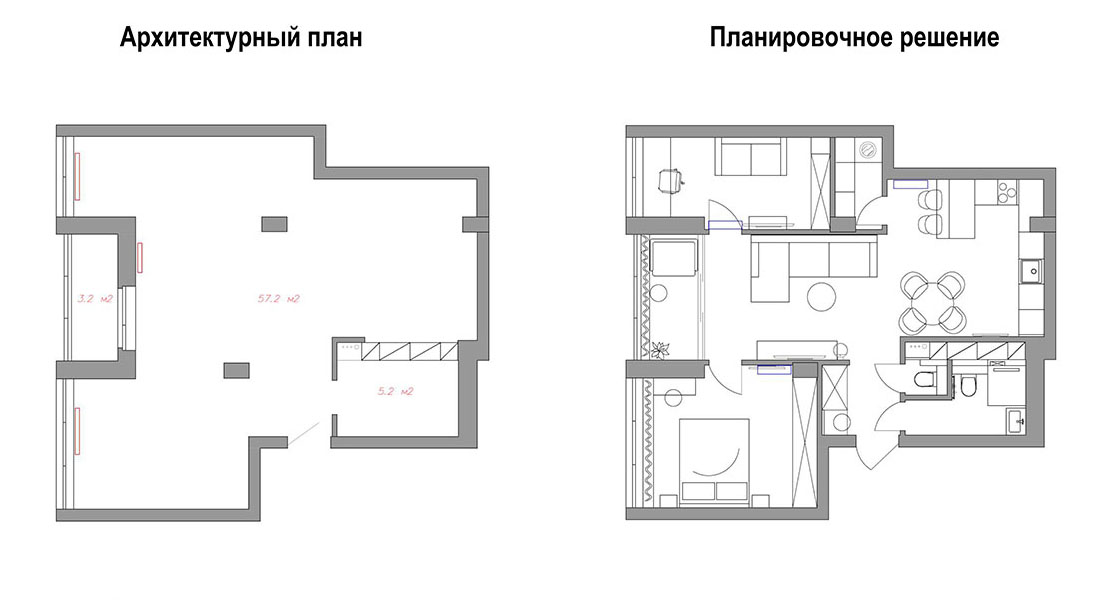 планировочное решение квартиры
