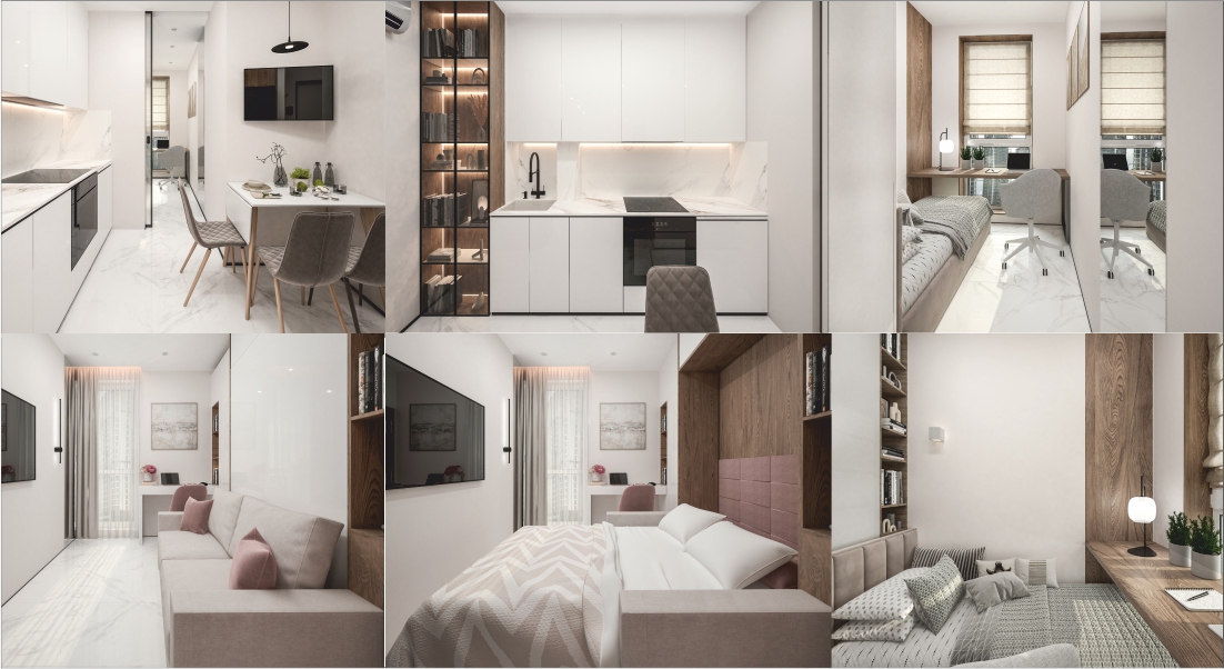 Интерьеры квартиры совмещеной гостиной с детской