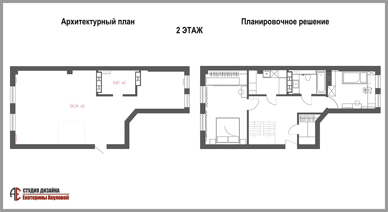 Дизайн интерьера двухуровневой квартиры в ЖК Гранд Хаус